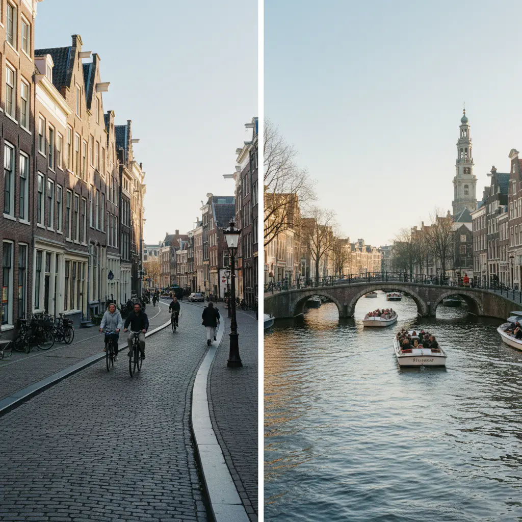 Sfeervol historisch centrum van een Nederlandse stad